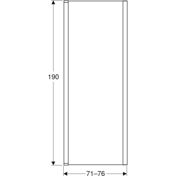 Geberit Geo Shower Side Panel for Door - Unbeatable Bathrooms