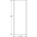 Geberit Geo Shower Side Panel for Door - Unbeatable Bathrooms