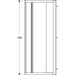 Geberit Geo Quadrant Shower Enclosure with Sliding Door - Unbeatable Bathrooms