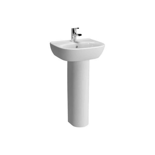 Vitra Zentrum 45cm Pedestal Basin - 1TH - Unbeatable Bathrooms