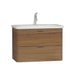 Vitra Nest Trendy 600/800/1000mm Vanity Unit - Wall Hung 2 Drawer Unit - Unbeatable Bathrooms