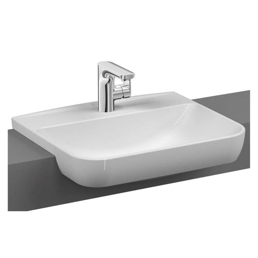Vitra Sento 550mm 1TH Semi-Recessed Basin - Unbeatable Bathrooms
