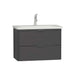 Vitra Nest Trendy 600/800/1000mm Vanity Unit - Wall Hung 2 Drawer Unit - Unbeatable Bathrooms