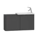 Vitra Nest Trendy 600/800/1000mm Narrow Vanity Unit - Wall Hung 1 & 2 Door Unit - Unbeatable Bathrooms