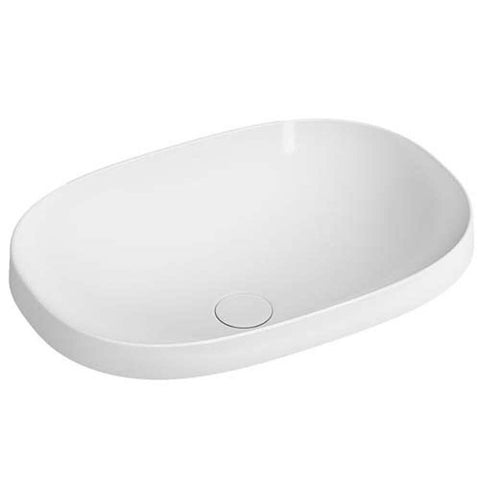 Vitra Frame 560mm 0TH Oval Inset Basin - Unbeatable Bathrooms