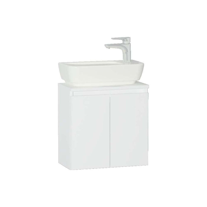 Vitra Shift 500mm Cloakroom Vanity Unit - Wall Hung 2 Door Unit - Unbeatable Bathrooms