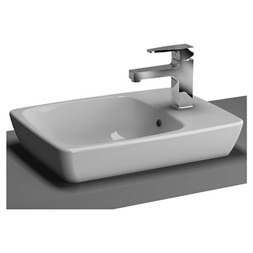 Vitra M-Line 500mm 1TH Compact Countertop Basin (Right Hand) - Unbeatable Bathrooms