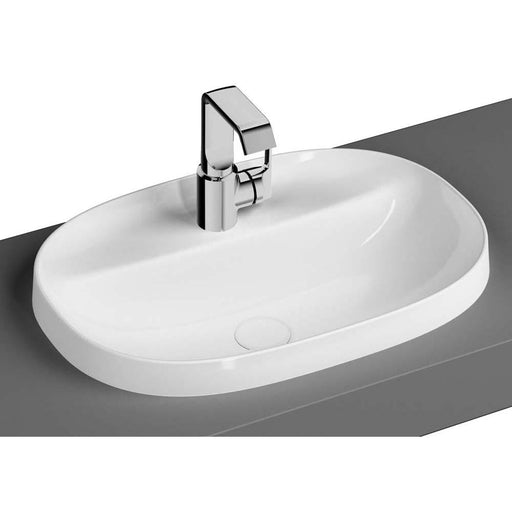 Vitra Frame 560mm 1TH Oval Counter Inset Basin - Unbeatable Bathrooms