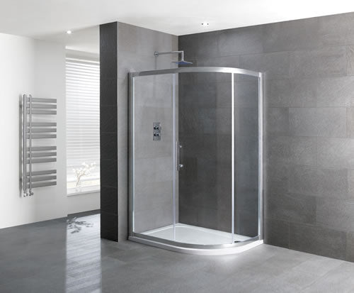 Eastbrook Volente 900x800 Single Door Offset Quad - Unbeatable Bathrooms