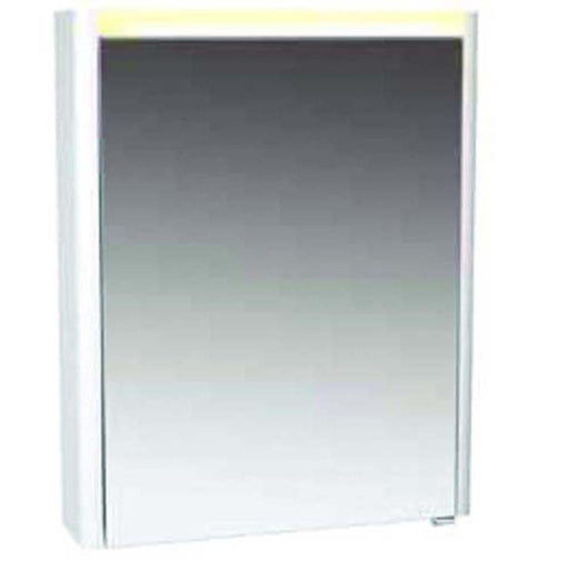 Vitra T4 Single Door Illuminated Mirror Cabinet - Unbeatable Bathrooms