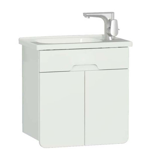 Vitra D-Light 500mm Vanity Unit - Wall Hung 2 Door & 1 Drawer Unit - Unbeatable Bathrooms