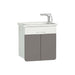 Vitra D-Light 500mm Vanity Unit - Wall Hung 2 Door & 1 Drawer Unit - Unbeatable Bathrooms