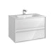 Vitra M-Line Infinit 800/1000/1200mm Vanity Unit - Wall Hung 2 Drawer Unit with Infinity Basin - Unbeatable Bathrooms
