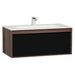 Vitra M-Line Infinit 800/1000/1200mm Vanity Unit - Wall Hung 1 Drawer Unit with Infinity Mineral Cast Basin - Unbeatable Bathrooms