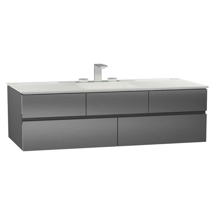 Vitra Memoria 12/1500mm Vanity Unit - Wall Hung 4 Drawer Unit - Unbeatable Bathrooms