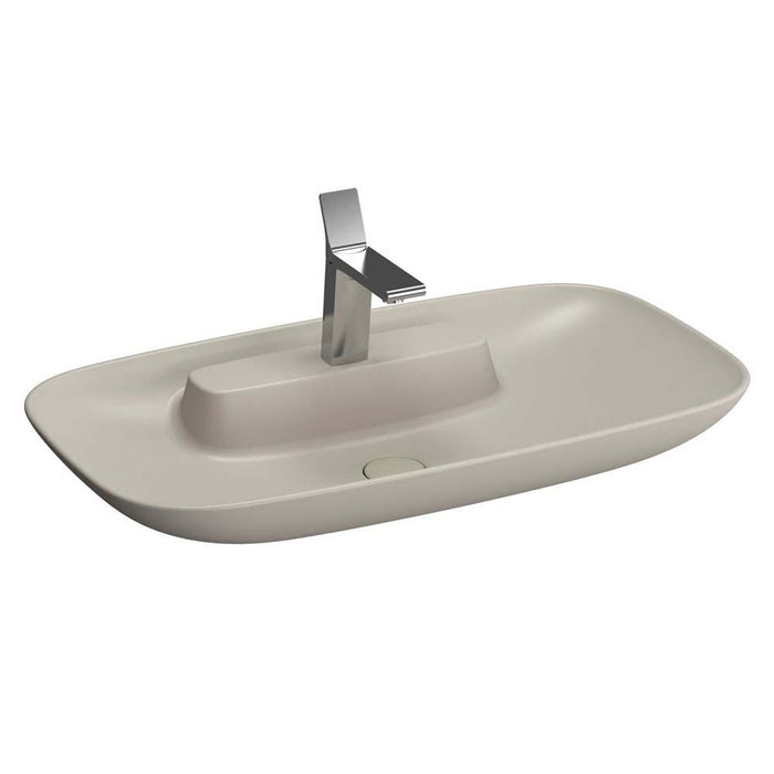Vitra Memoria 820mm 1TH Rectangular Countertop Basin - Unbeatable Bathrooms