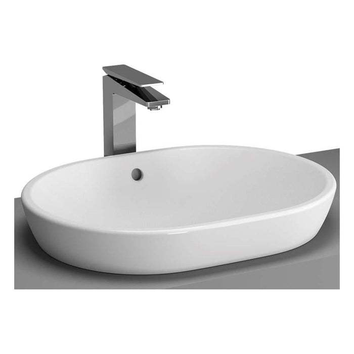 Vitra M-Line 600mm Oval Countertop Basin - 0 & 1TH - Unbeatable Bathrooms