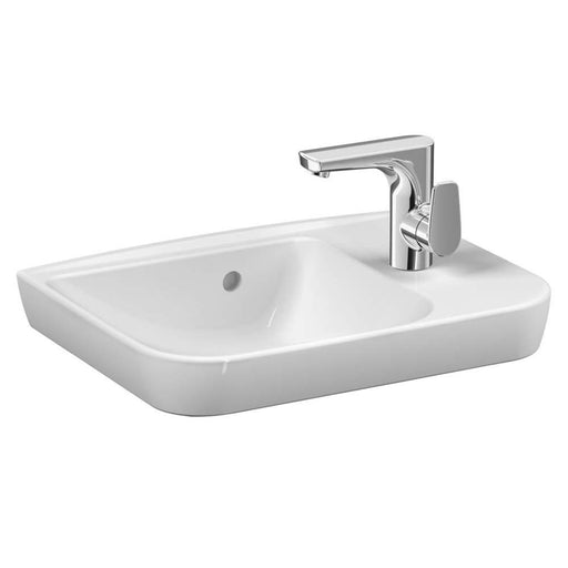 Vitra Sento 500mm 1TH Compact Countertop Basin (Right Hand) - Unbeatable Bathrooms