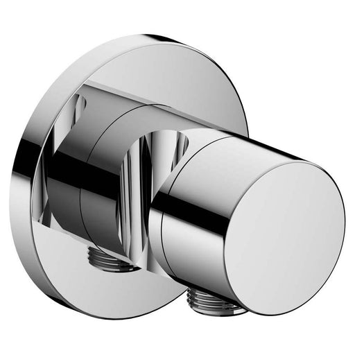 Keuco Ixmo Chrome-Plated 3-Way Stop and Diverter Valve with Wall Outlet for Shower Hose, Hand Shower Bracket and Round Rosette 59549 - Unbeatable Bathrooms
