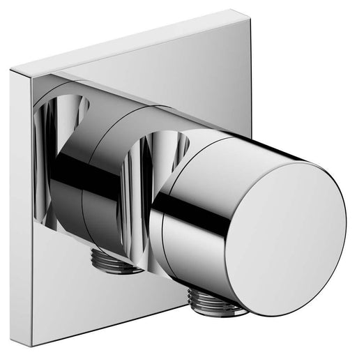 Keuco Ixmo Chrome-Plated 3-Way Stop and Diverter Valve with Wall Outlet for Shower Hose, Hand Shower Bracket and Square Rosette 59549 - Unbeatable Bathrooms