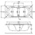 Carron Arc 5mm Acrylic White 1700mm x 850mm Shower Bath - Unbeatable Bathrooms
