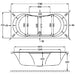 Carron Arc 5mm Acrylic Carronite White 1700mm x 850mm Shower Bath - Unbeatable Bathrooms