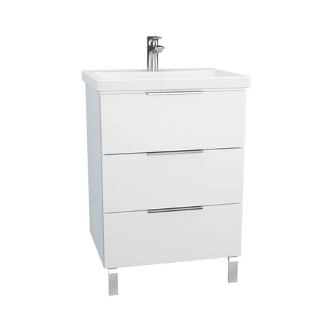 Vitra Ecora 600/900mm Vanity Unit - Floor Standing 3 Drawer Unit - Unbeatable Bathrooms