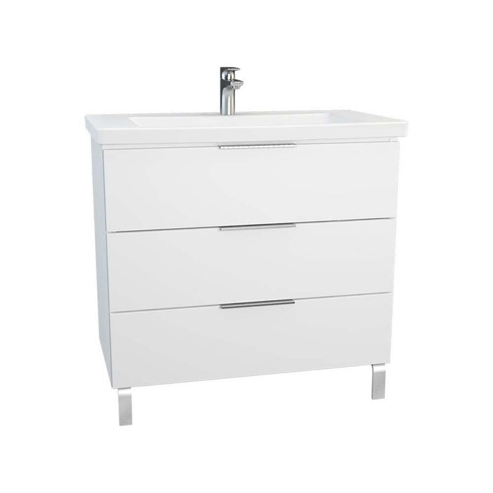 Vitra Ecora 600/900mm Vanity Unit - Floor Standing 3 Drawer Unit - Unbeatable Bathrooms