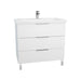 Vitra Ecora 600/900mm Vanity Unit - Floor Standing 3 Drawer Unit - Unbeatable Bathrooms