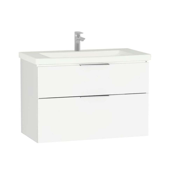 Vitra Ecora 600/900mm Vanity Unit - Wall Hung 2 Drawer Unit - Unbeatable Bathrooms