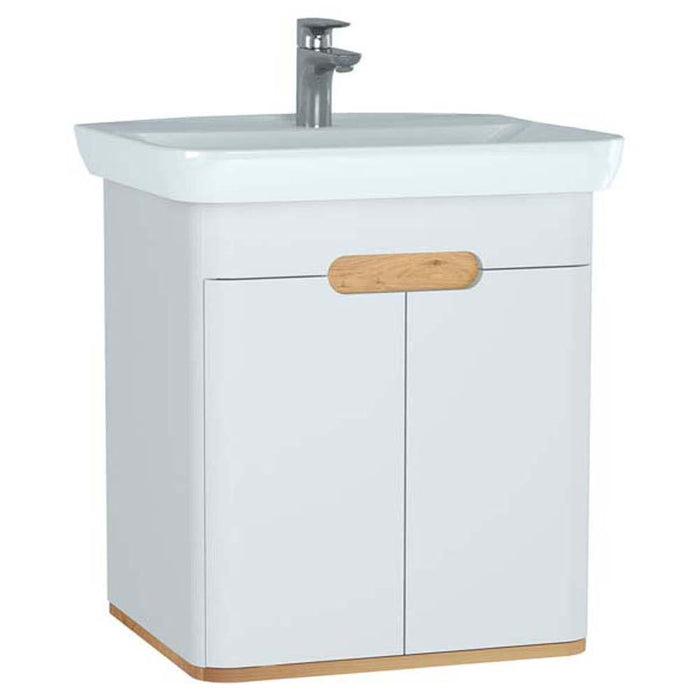 Vitra Sento 650/800/1000mm Vanity Unit - Wall Hung 2 Door Unit - Unbeatable Bathrooms