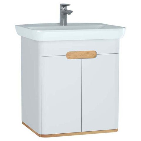 Vitra Sento 650/800/1000mm Vanity Unit - Wall Hung 2 Door Unit - Unbeatable Bathrooms