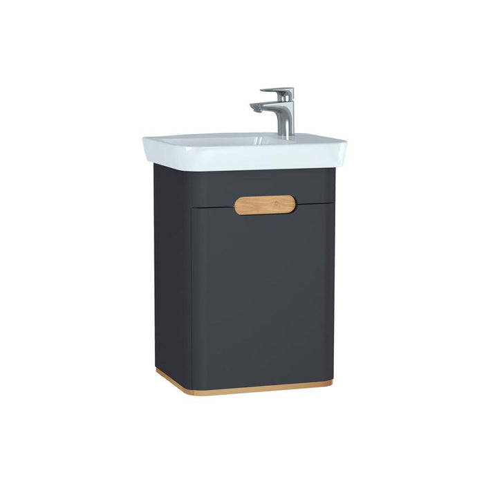 Vitra Sento 500mm Vanity Unit - Wall Hung 1 Door Unit - Unbeatable Bathrooms