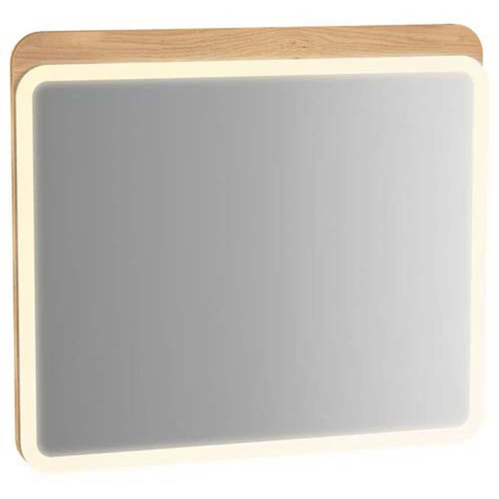 Vitra Sento Illuminated Mirror - Oak - Unbeatable Bathrooms