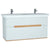 Vitra Sento 1300mm Double Vanity Unit - Wall Hung 2 Drawer Unit - Unbeatable Bathrooms