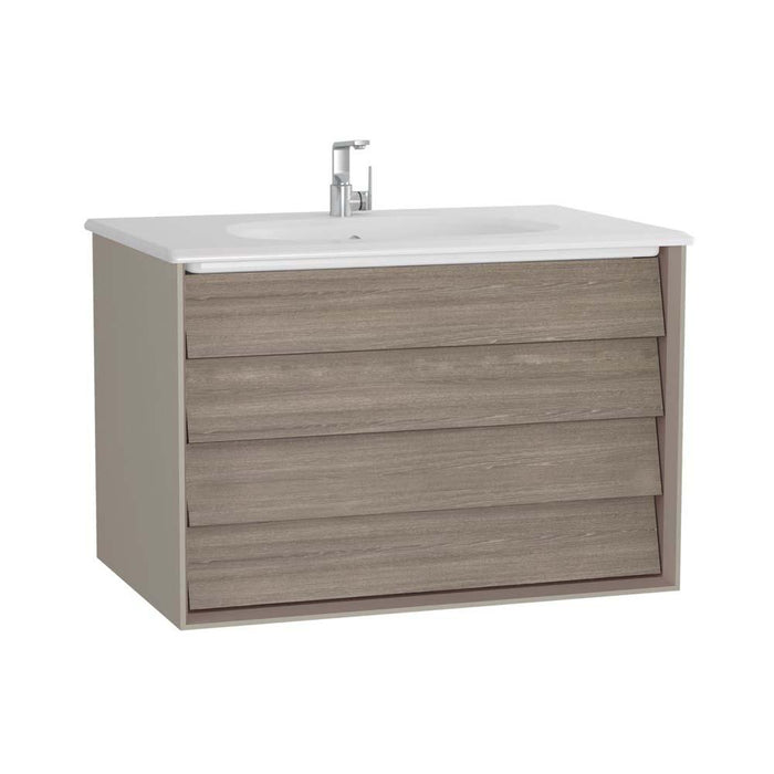 Vitra Frame 800/1000mm Vanity Unit - Wall Hung 2 Drawer Unit - Unbeatable Bathrooms
