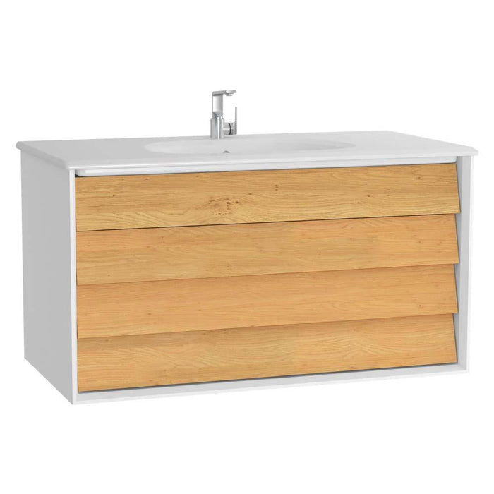 Vitra Frame 800/1000mm Vanity Unit - Wall Hung 2 Drawer Unit - Unbeatable Bathrooms