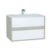 Vitra M-Line Infinit 800/1000/1200mm Vanity Unit - Wall Hung 2 Drawer Unit with Infinity Basin - Unbeatable Bathrooms