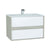 Vitra M-Line Infinit 800/1000/1200mm Vanity Unit - Wall Hung 2 Drawer Unit with Infinity Basin - Unbeatable Bathrooms