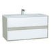 Vitra M-Line Infinit 800/1000/1200mm Vanity Unit - Wall Hung 2 Drawer Unit with Infinity Basin - Unbeatable Bathrooms