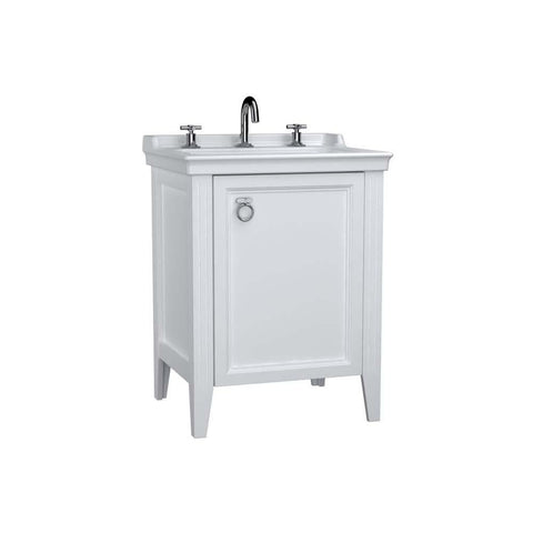 Vitra Valarte 650mm Vanity Unit - Floor Standing 1 Left Hand Door & 3TH - Unbeatable Bathrooms