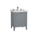 Vitra Valarte 650mm Vanity Unit - Floor Standing 1 Left Hand Door & 3TH - Unbeatable Bathrooms