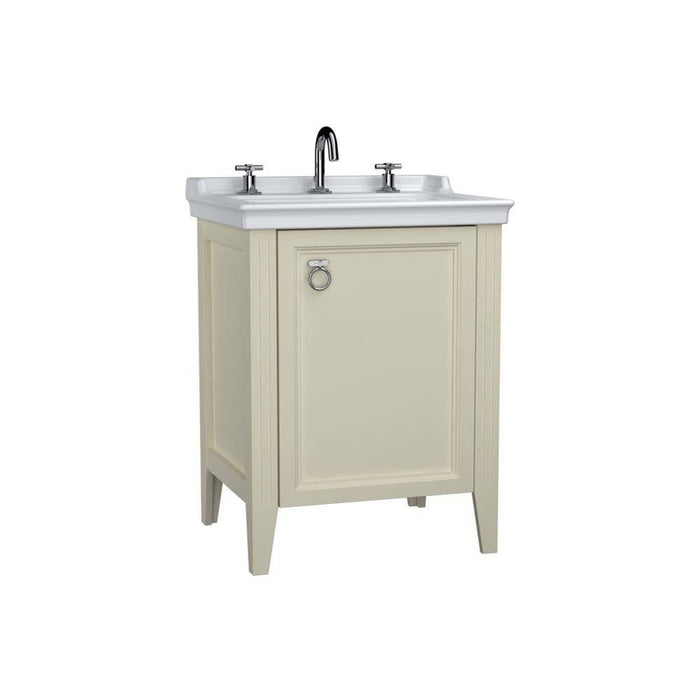 Vitra Valarte 650mm Vanity Unit - Floor Standing 1 Left Hand Door & 3TH - Unbeatable Bathrooms