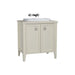 Vitra Valarte 800/1000mm Vanity Unit - Floor Standing 2 Door Unit with Inset Basin - Unbeatable Bathrooms