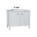 Vitra Valarte 800/1000mm Vanity Unit - Floor Standing 2 Door Unit with Inset Basin - Unbeatable Bathrooms