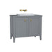 Vitra Valarte 800/1000mm Vanity Unit - Floor Standing 2 Door Unit with Inset Basin - Unbeatable Bathrooms
