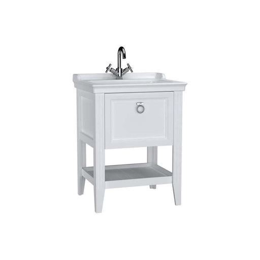 Vitra Valarte 650/800/1000mm Vanity Unit - Floor Standing 1 Drawer & 1TH - Unbeatable Bathrooms