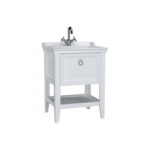 Vitra Valarte 650/800/1000mm Vanity Unit - Floor Standing 1 Drawer & 1TH - Unbeatable Bathrooms
