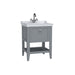 Vitra Valarte 650/800/1000mm Vanity Unit - Floor Standing 1 Drawer & 1TH - Unbeatable Bathrooms