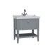 Vitra Valarte 650/800/1000mm Vanity Unit - Floor Standing 1 Drawer & 1TH - Unbeatable Bathrooms